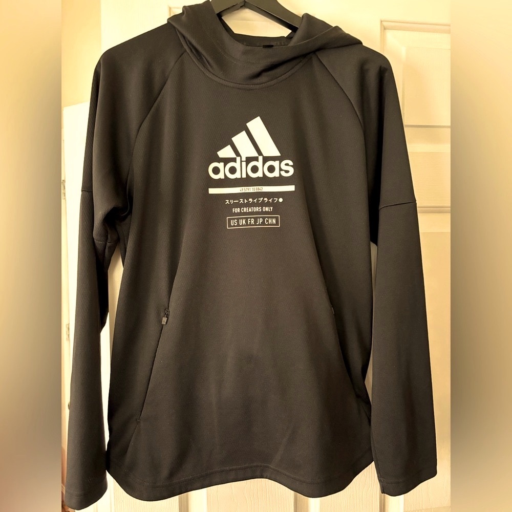 Adidas Black Hoodie Adidas  Men's Game and Go Pullover Hoodie size M - Picture 5 of 15